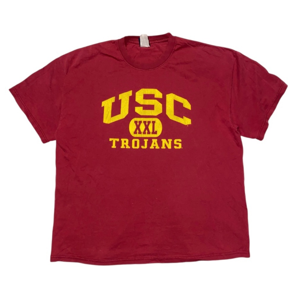 Vintage OBV USC Trojans Y2K Burgundy T-Shirt Size XL (Q)